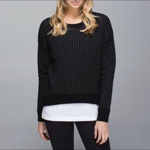 Lululemon | Yogi Crew sweater, black/white